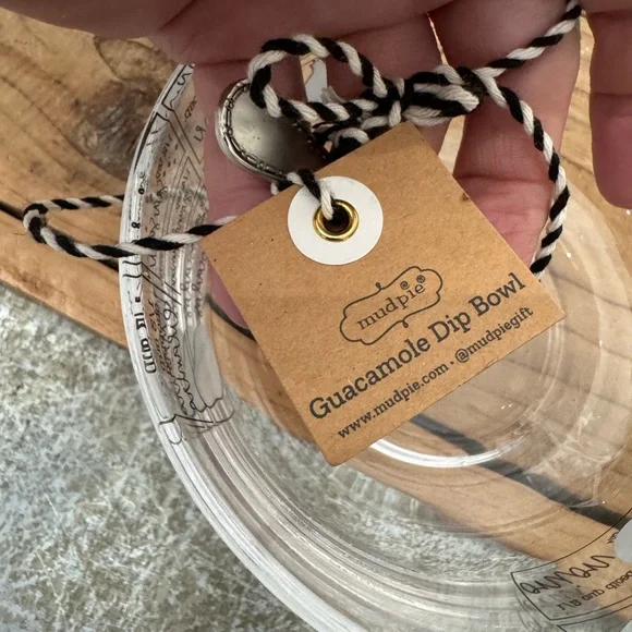 MUDPIE GUACAMOLE INSTRUCTIONS GLASS BOWL & SILVER SPOON - Picture 3 of 5